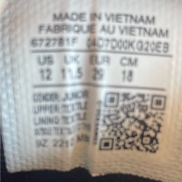 Converse Chuck Taylor All Star Natural Ivory Malden Street Shoes Youth Size 12 - Picture 8 of 8